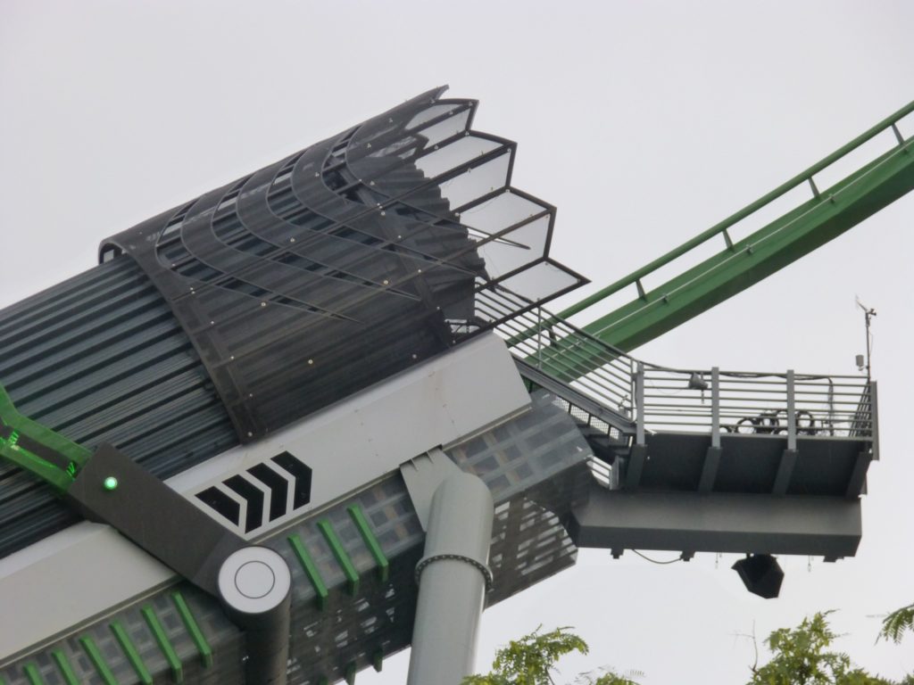Decoration and fins added to the launch tunnel