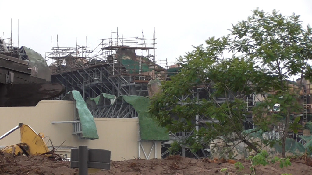 This view of the back of the area is from the bus turnaround in front of the park