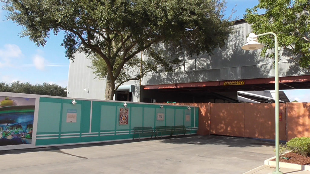 Facade and entrance to Backlot Production Tour now complete gone as well