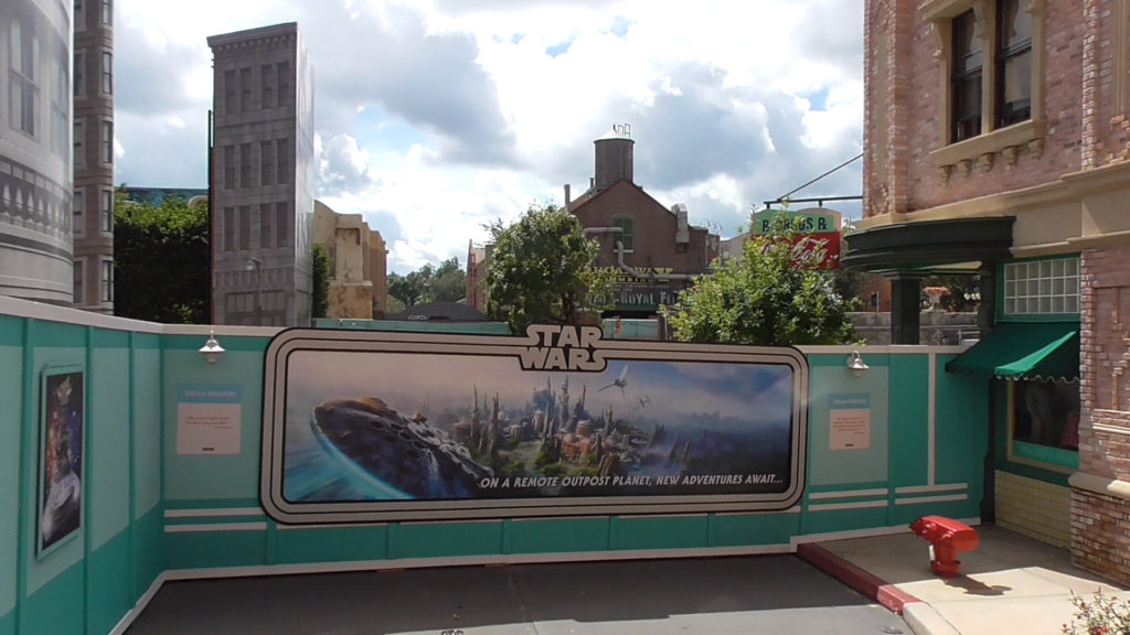 The view of future Star Wars land