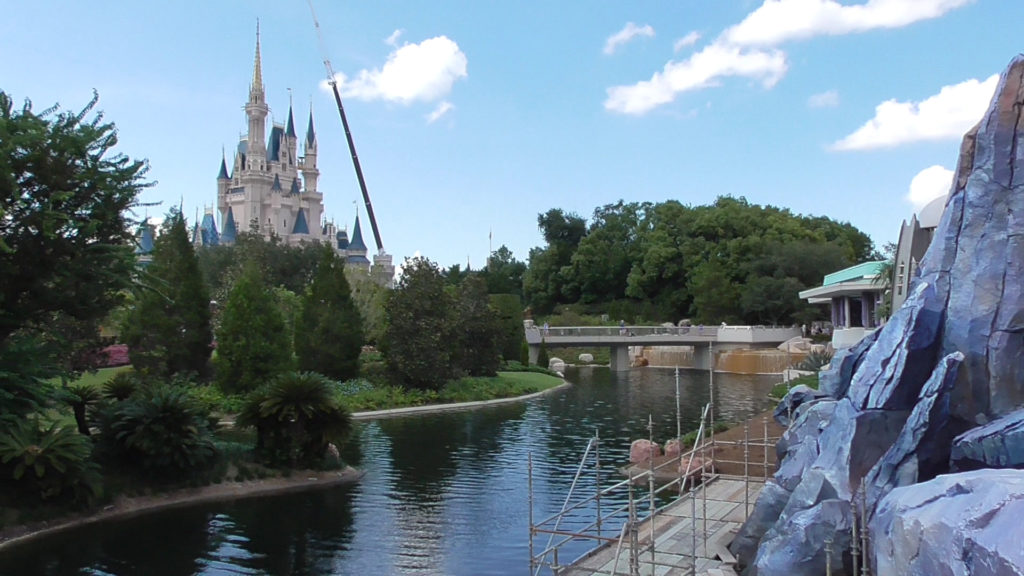 Leaving Tomorrowland to explore more of the park